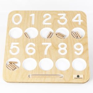 Tablero conteo Montessori