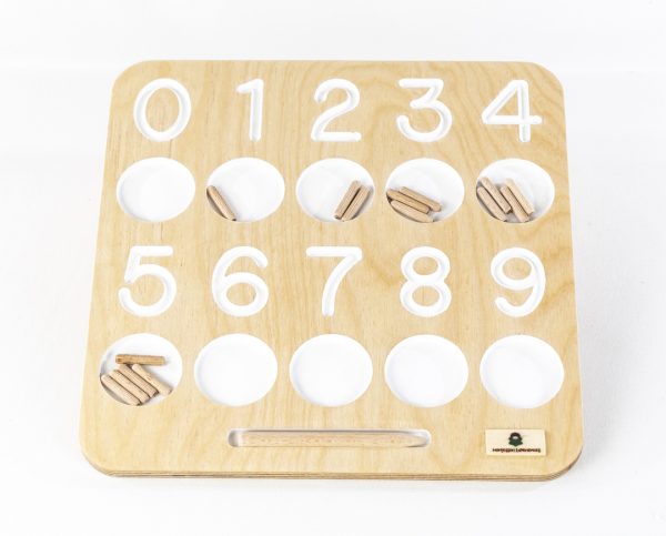 Tablero conteo Montessori